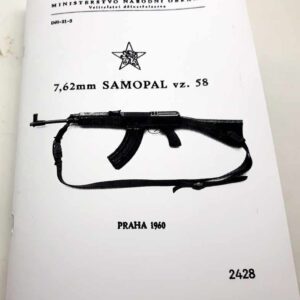 Samopal vz 58 – vydání Ministerstvem národní obrany rok 1960 reprint