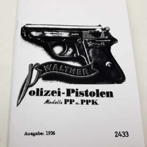 Walther Polizei-Pistolen Modelle PP a PPK  Návod a seznam dílů v němčině reprint.