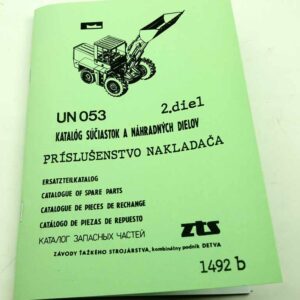 UN 053 Příslušenství universálního nakladače Katalog náhradních dílů 2 díl. reprint.