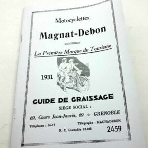 Motocyclettes Magnat – Debon – La Premiere Marque du Tourisme reprint.