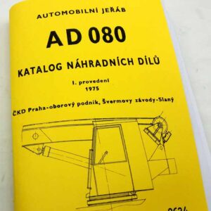 Autojeřáb AD 080 – Katalog náhradních dílů reprint.