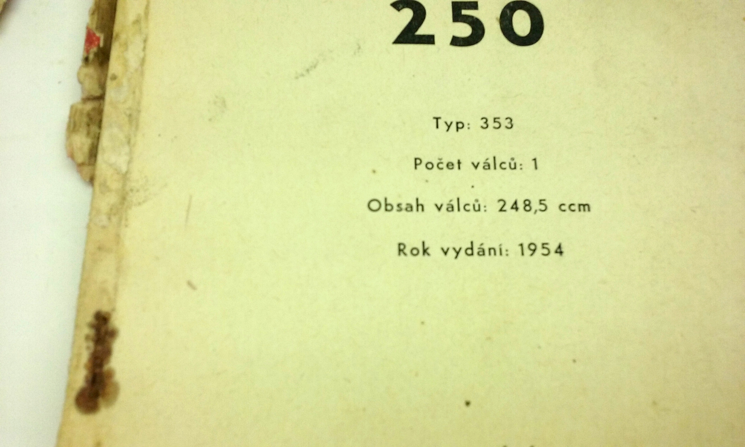 Jawa CZ 250 typ 353 - 1954 - Seznam náhradních součástí - Image 6