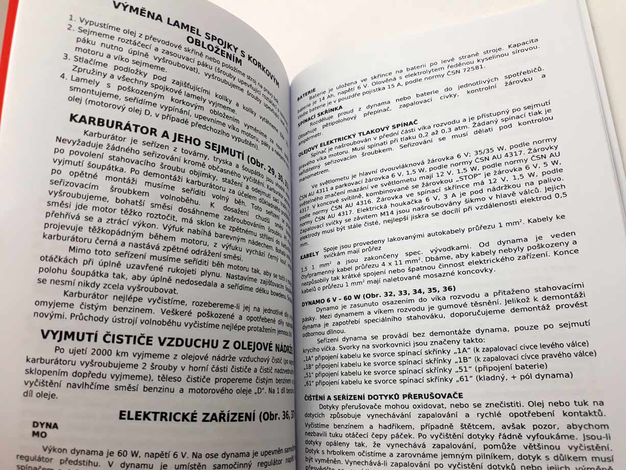 Jawa 500 OHC a Jawa 350 OHC Návod k obsluze a údržbě reprint - Image 10