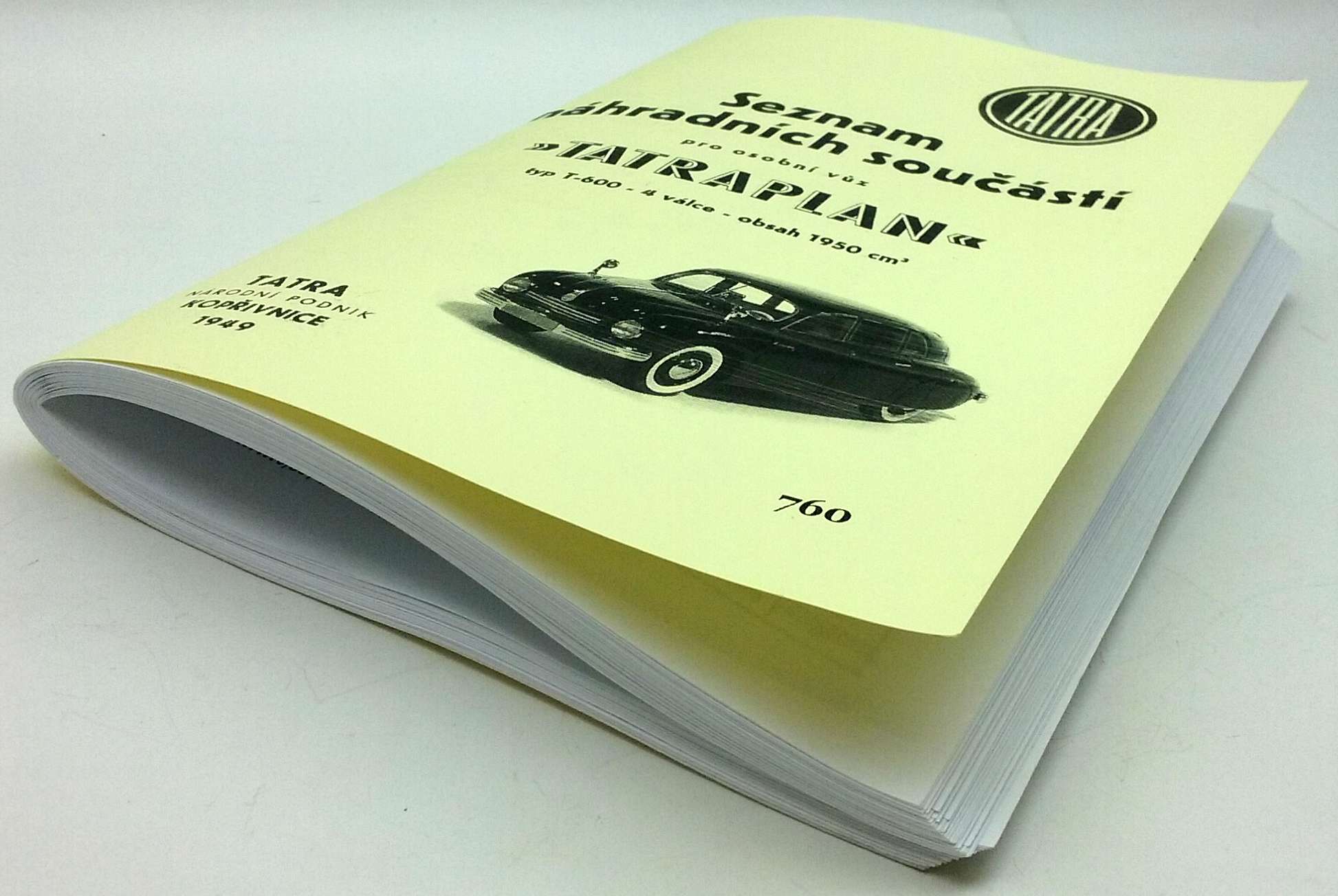 Tatraplan T-600 seznam náhradních dílů reprint - Image 7