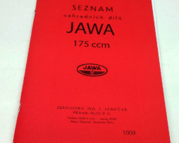 Jawa 175ccm předvál. - seznam náhradních dílů reprint