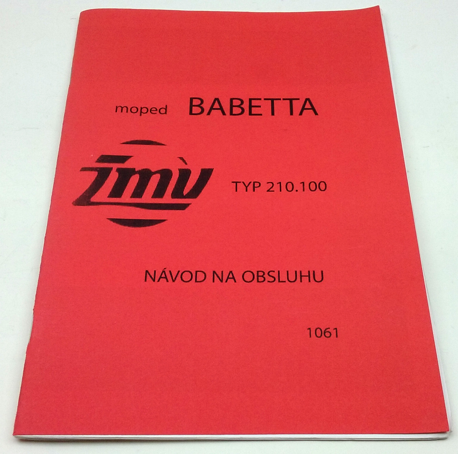 Babetta typ 210.100 Moped - návod na obsluhu reprint