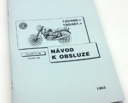 ČZ125/488.4, 180/487.4 - návod k obsluze,1992 reprint