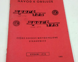 ČZ Sport 125 model 476 a sport 175 model 477 - návod k obsluze,1976 reprint