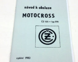 ČZ125/516 Motorcross - návod k obsluze ,1983 reprint)