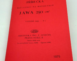 Jawa 250 cm3 - příručka pro jezdce na motocyklu,1939 reprint
