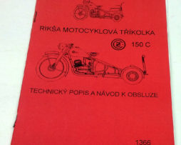 ČZ Rikša motocyklová tříkolka 150C - Návod k obsluze reprint