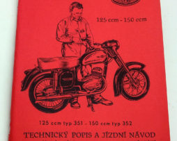 Jawa 125ccm typ 351, 150ccm typ 352 - Návod k obsluze reprint