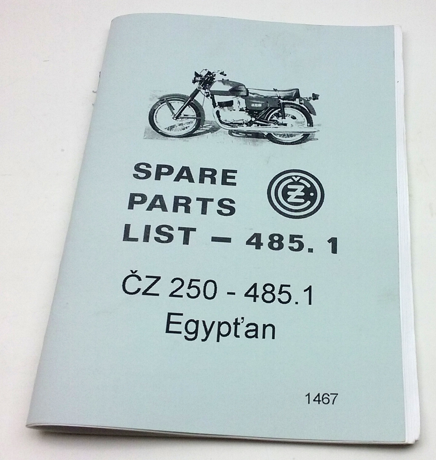 CZ 250/ 485.1 Egypťan Katalog náhr.dílů anglicky reprint
