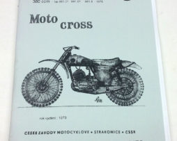 ČZ Motocross 125-984, CZ250-980, CZ400-981 Údržba a opravy 1973 reprint