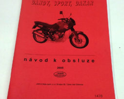 Jawa 125cm3 typ112 - Dandy, sport, dakar - návod k obsluze 2005 reprint