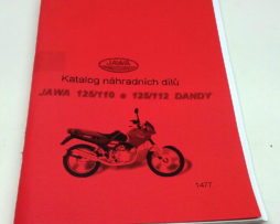 Jawa 125/110 a 125/112 Dandy - katalog náhradních dílů reprint