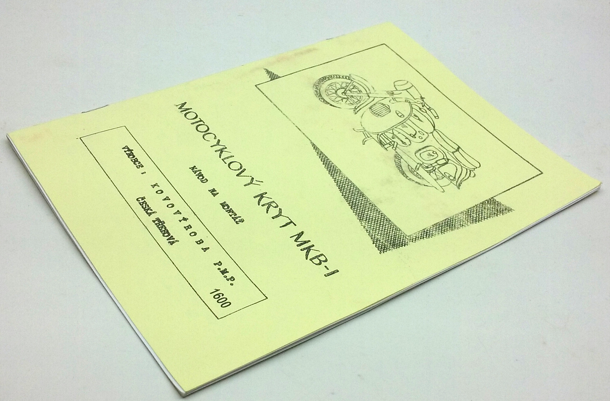 Motocyklový kryt MKB-1 - skutrové oplechování Jawa CZ kývačka -Návod montáž reprint