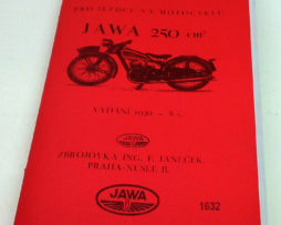 Jawa 250 Speciál 1939 Návod k obsluze a údržbě 1939 reprint