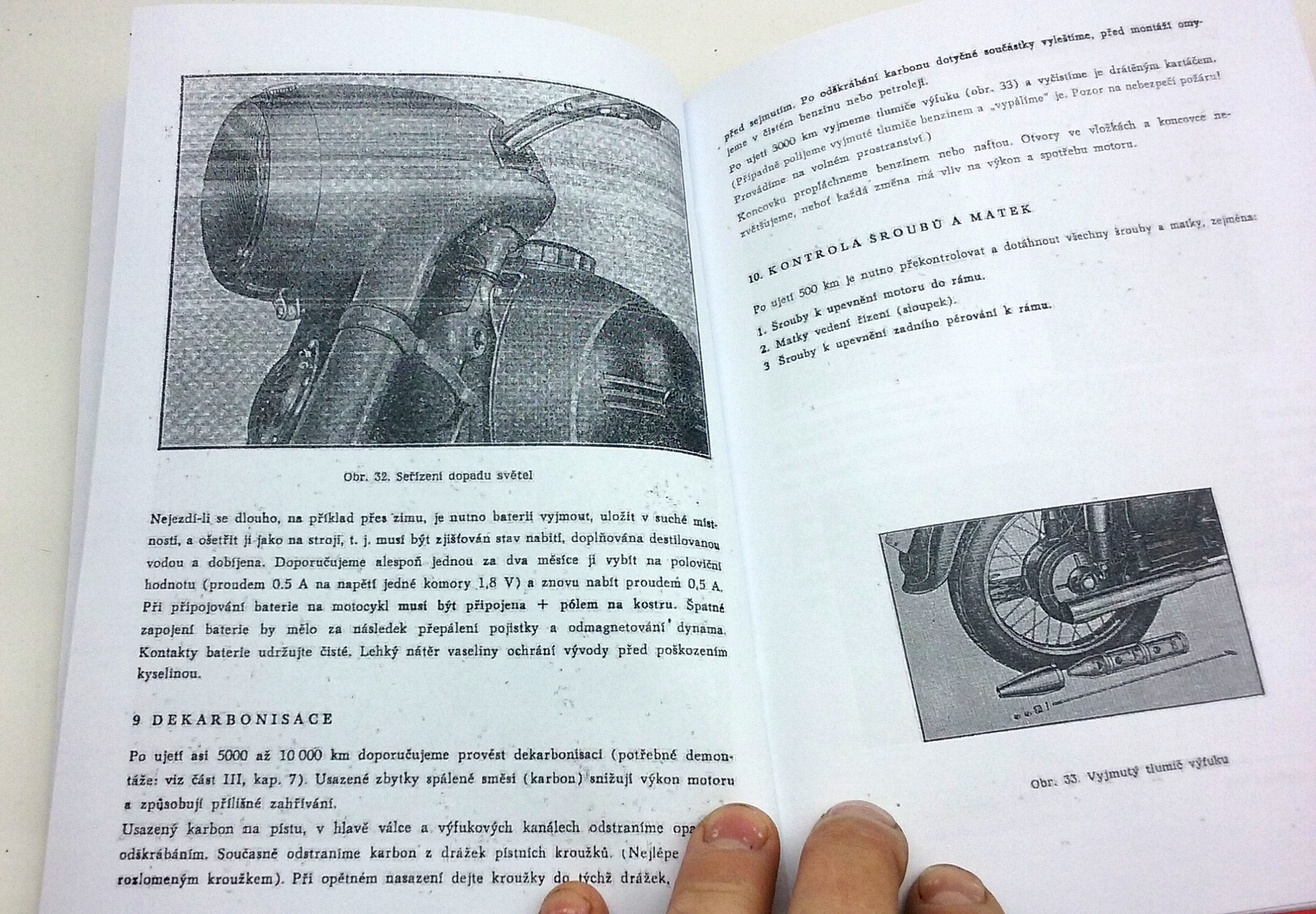 JAWA ČZ 125 typ 355 a Jawa ČZ 175 typ 356 Návod k obsluze 1960 reprint - Image 2