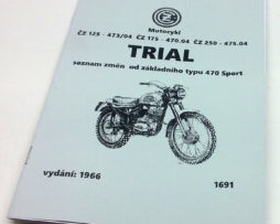 CZ125-473.04 175-470.04 250-475.04 Trial 1966 doplněk katalogu ND reprint