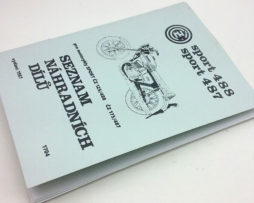 ČZ sport 125/488, ČZ 175/487 - seznam náhradních dílů,1987 reprint