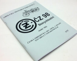 ČZ 98 bezrychlostní model 1933 - obsluha motorového kola reprint