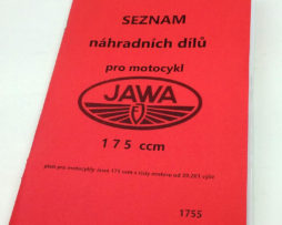Jawa 175ccm - seznam náhradních dílů 1939 reprint