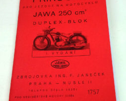 Jawa 250 Duplex blok  Návod k obsluze a údržbě reprint