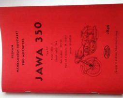 Jawa 350 pérák typ 18 Seznam náhr.dílů reprint
