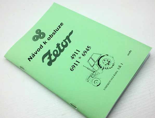 Zetor 4911, 6911, 6945, UŘ I - Návod k obsluze reprint. - Image 9