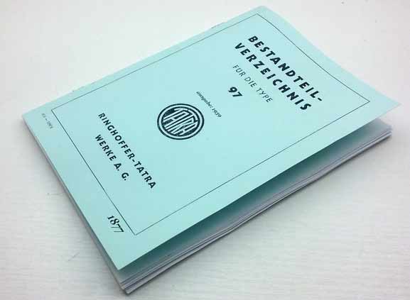 Tatra 97 Katalog náhradních dílů z roku 1939 v němčině reprint. - Image 8