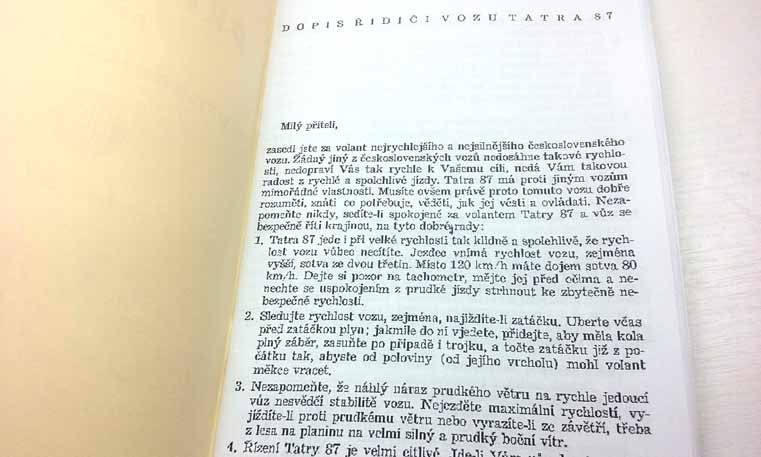 Tatra 87 Příručka pro proudnicový vůz reprint. - Image 7