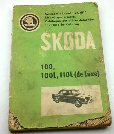 Škoda 100, 100L, 110L (deLuxe) Seznam náhradních dílů