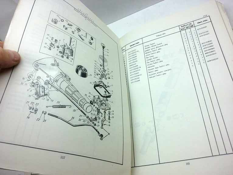 Moskvič 412, 427, 434 - Katalog náhradních dílů - Mototechna 1972 - Image 5