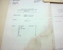 Zpráva o přípravě motocyklů trial a zajištění soutěže enduro  v NSR 1989, připomínky jezdců pro ME89, zpráva z jízdních zkoušek motocyklů Jawa 250 a 500, tabulky klasifikace jezdců, zkoušky motocyklů  Trial M 250-660 a dalších soutěží v Žilině, Vlašimi, Krumlově apod.