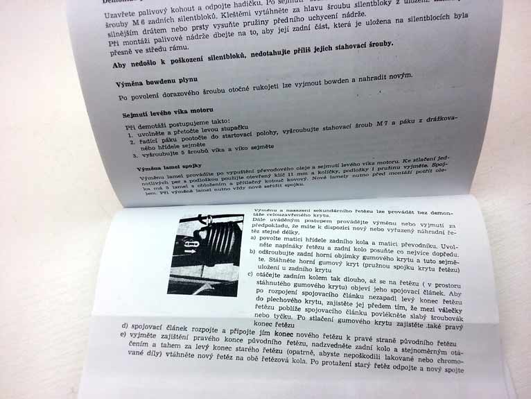 Jawa 350 typ 634/7 - Návod k obsluze a údržbě rok 1982 reprint. - Image 3