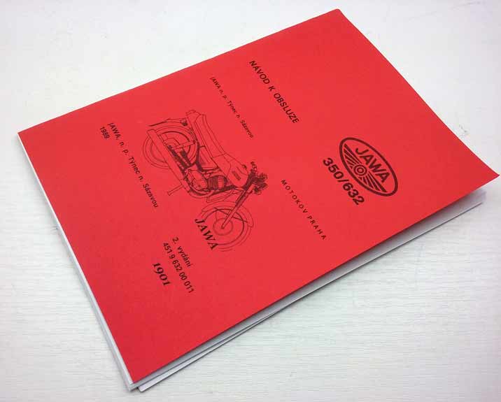 Jawa 350 typ 632 - Návod k obsluze a údržbě rok 1989 reprint. - Image 6