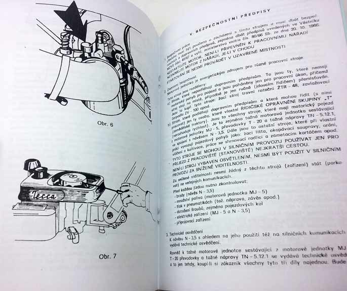 Motorová jednotka Terra MJ-5 Návod k obsluze rok 1983 reprint. - Image 4