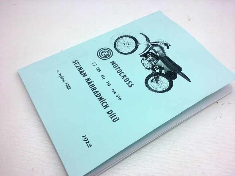 Motocross ČZ 125 typ 516 Seznam náhradních dílů rok 1982 reprint - Image 6