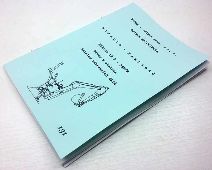 Mikrus 12 T - 350/2 Rypadlo, nakladač - Návod k obsluze a Katalog náhradních dílů reprint. - Image 5