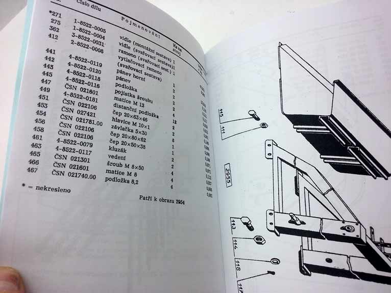 Nakladač universální čelně nesený NUČN-100 Návod a katalog dílů reprint. - Image 5