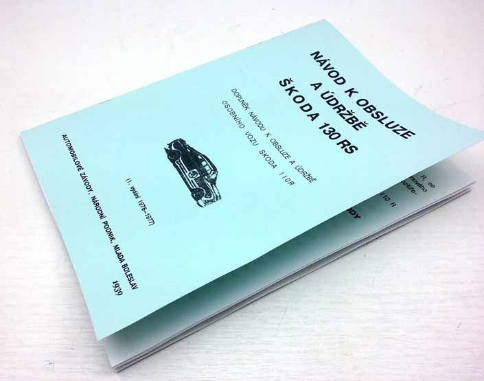 Škoda 130 RS - Návod k obsluze a Seznam náhradních dílů, vydání 1976-1977 reprint. - Image 6