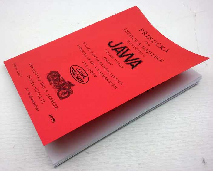Jawa 500 OHV (rumpál) - Příručka pro jezdce a majitele motocyklu reprint. - Image 8