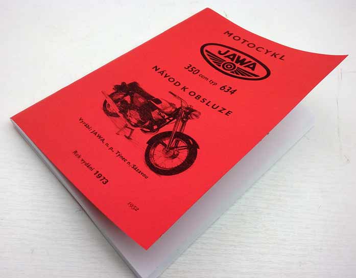 Jawa 350 ccm typ 634 Návod k obsluze vydání 1973 reprint. - Image 8