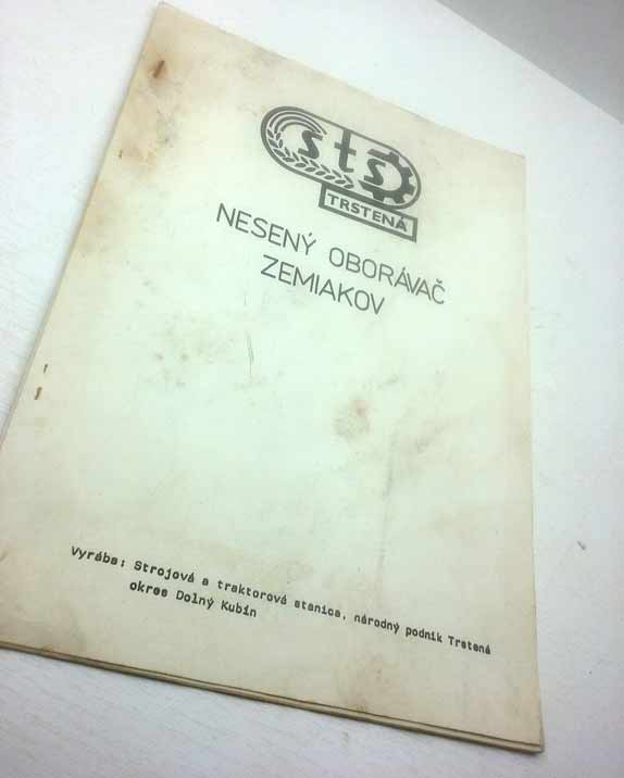 Nesený oborávač zemiakov - Sts Trstená