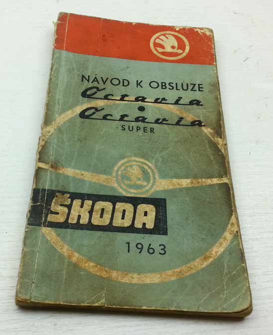 Škoda Octavia, Octavia Super Návod k obsluze 1963