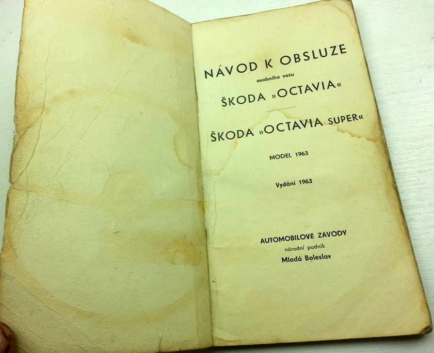 Škoda Octavia, Octavia Super Návod k obsluze 1963 - Image 7