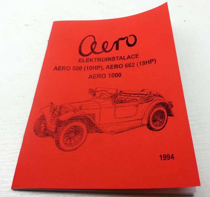 Aero 500, 662, 1000 - Elektroinstalace vozů - reprint