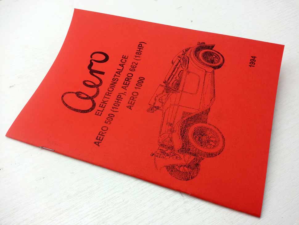 Aero 500, 662, 1000 - Elektroinstalace vozů - reprint - Image 5