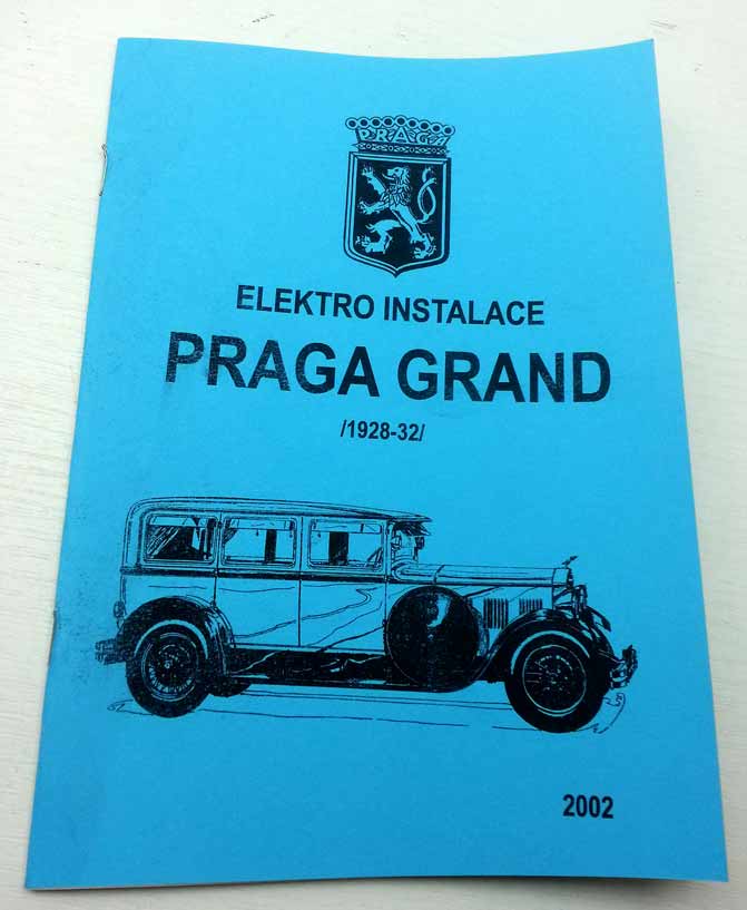 Praga Grand - Elektroinstalace vozů - reprint